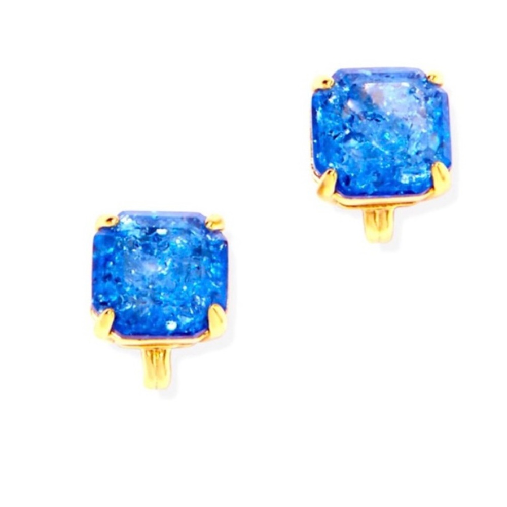 Stella & Dot Green and Gold Statement Earrings - Picture 4 of 5